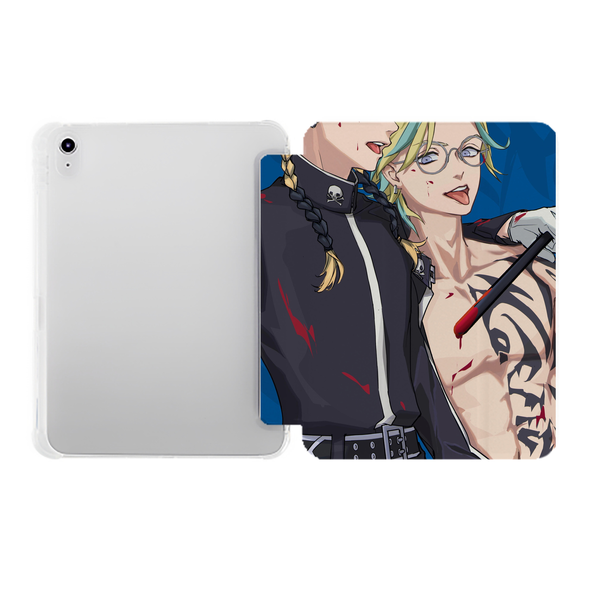 （画像用） 東京リベンジャーズ Tokyo Revengers IPad ケース ペン収納付き 三つ折りスタンド PUレザー×シリコン 対応機種9.5/10.5/10.9インチ